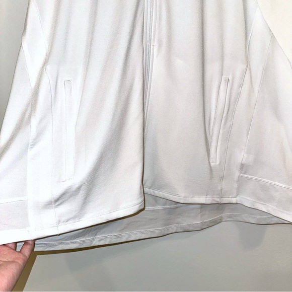 Athleta White Zip Up Athletic Hoodie​ Size 2X - Picture 4 of 7